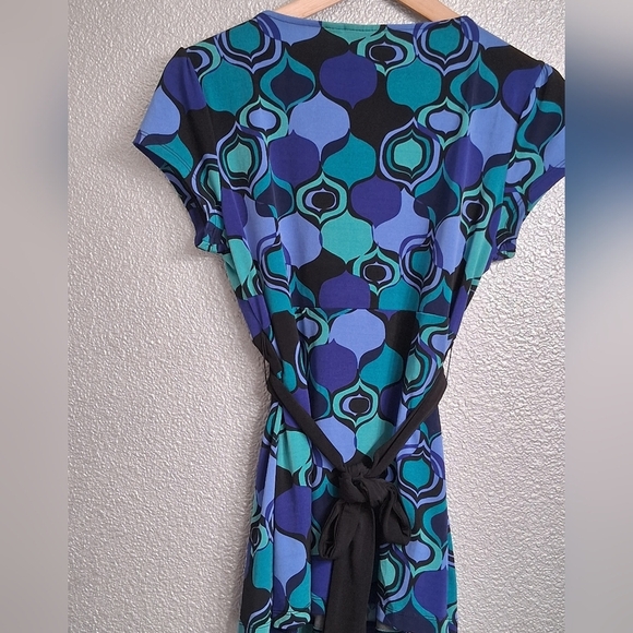 Apt. 9 Multicolor Tunic With A V Neck & Cap Sleeves Size PMI - Picture 5 of 13